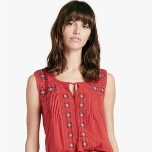 Lucky Brand - Red Tank With Tassels